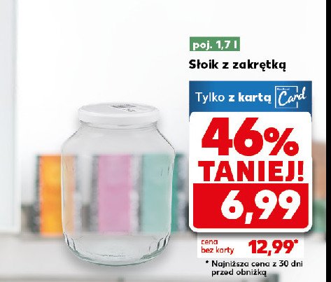Słoik z zakrętką 1.7 l promocja w Kaufland