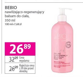 Balsam do ciała nawilżająco-regenerujący Be bio promocja