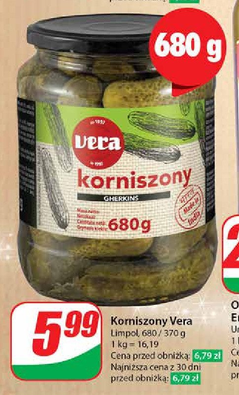 Korniszony Vera promocja