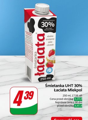 Śmietanka UHT 30% Łaciata promocja w Dino