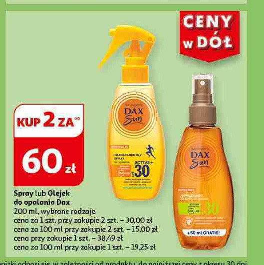 Spray do opalania spf30+ Dax sun promocja