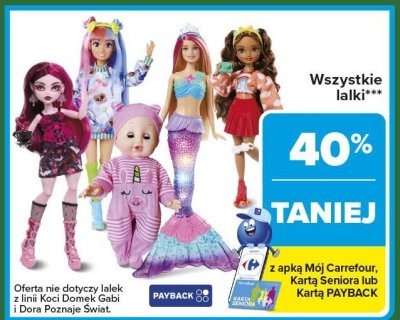 Lalki różne rodzaje promocja w Carrefour Market