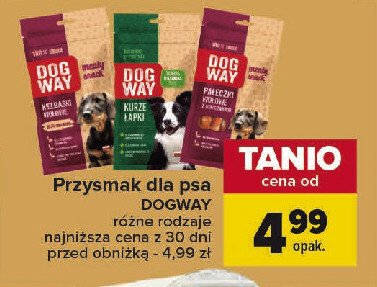 Pałeczki wołowo-drobiowe Dogway promocja
