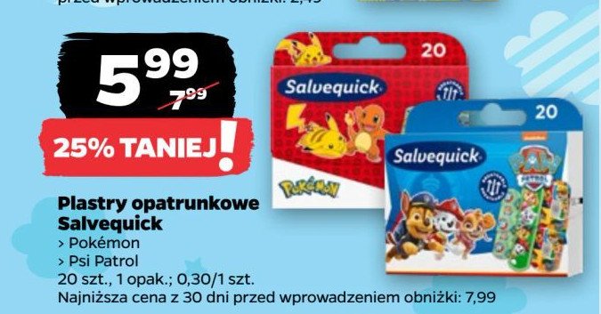 Plastry pokemon Salvequick promocja w Netto