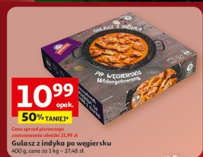 Gulasz z indyka po węgiersku 400 g promocja w Auchan