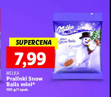 Kule czekoladowe mini Milka snow balls promocja