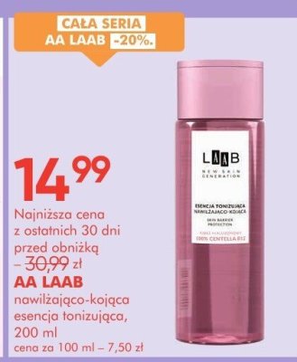 Esencja AA LAAB nawilżająco-kojąca tonizująca, 200 ml promocja w Super-Pharm