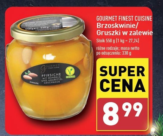 Brzoskwinie połówki Gourmet finest cuisine promocja