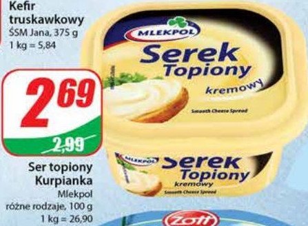 Mini serek topiony kremowy Mlekpol promocja