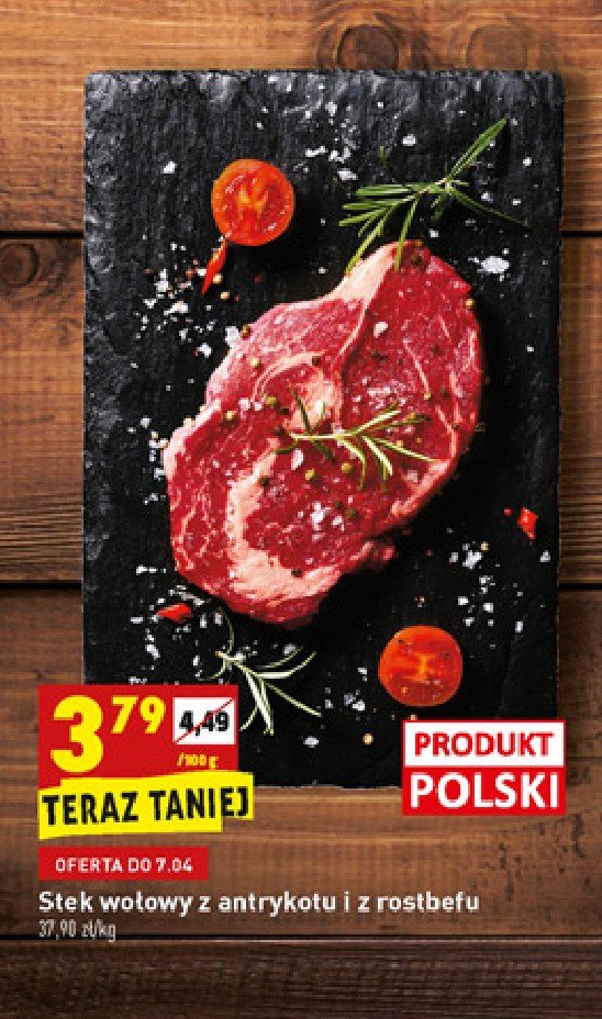 Stek wo艂owy z rostbefu promocja