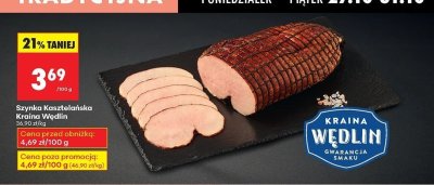 Szynka Kasztelańska Kraina Wędlin promocja w Biedronka