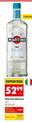 Wino Vermouth Martini Bianco promocja w Biedronka