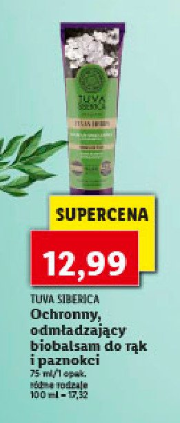 Odmładzający bio-balsam do rąk i paznokci Natura siberica tuva promocja