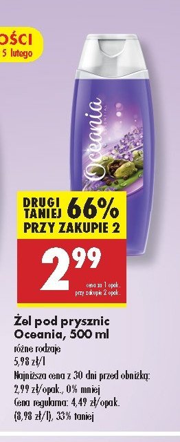 Żel pod prysznic kojący relaks Oceania essential promocja