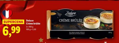 Deser Crème brûlée Deluxe promocja w Lidl