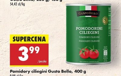 Pomidory ciliegini Gustobello promocja