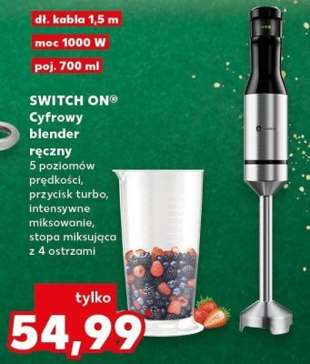 Blender ręczny SWITCH ON cyfrowy poj. 700 ml moc 1000 W promocja w Kaufland
