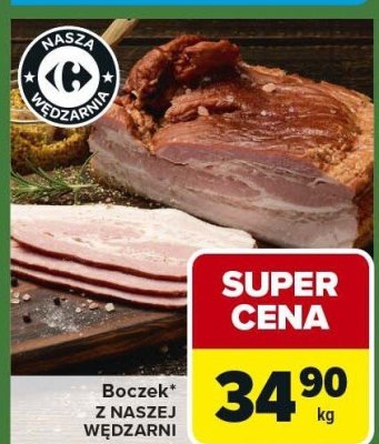 Boczek Z NASZEJ WĘDZARNI promocja w Carrefour Express