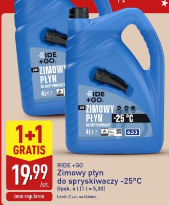 Zimowy płyn do spryskiwaczy 1+1 GRATIS promocja w Aldi