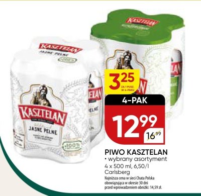 Piwo Kasztelan 4-pak promocja w Chata Polska