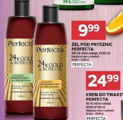 Żel pod prysznic Perfecta 24k Gold Rose Oil promocja w Stokrotka