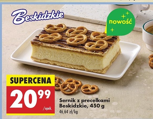 Sernik z precelkami beskidzkie promocja w Biedronka