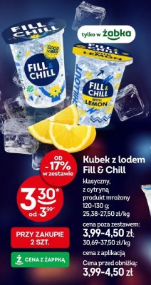 Kubek z lodem Fill & Chill klasyczny, z cytryną produkt mrożony promocja w Żabka