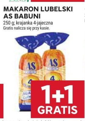 Makaron lubelski As Babuni, krajanka 4 jajeczna promocja w Stokrotka