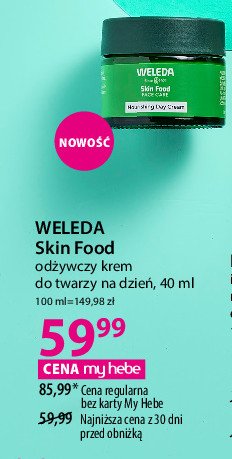 Odżywczy krem na dzień Weleda skin food promocja