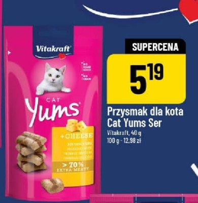 Przysmak dla kota Cat Yums Ser Vitakraft promocja w POLOmarket