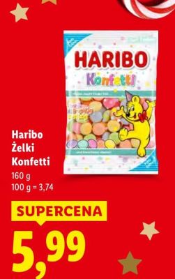 Żelki Konfetti promocja w Lidl