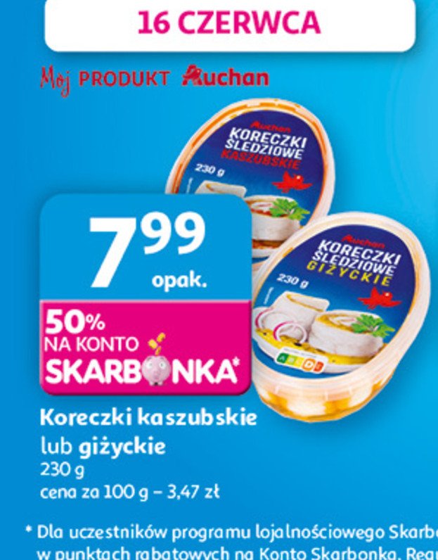Koreczki giżyckie Auchan promocja w Auchan