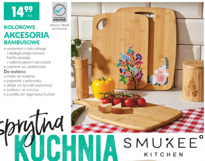 Pojemnik bambusowy z przykrywk膮 Smukee kitchen promocja
