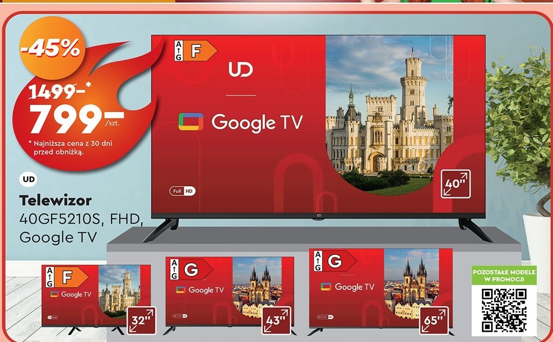 Telewizor 40f5210 Ud promocja w Biedronka