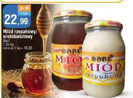 Miód wielokwiatowy Barć promocja