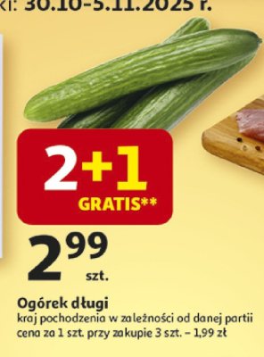 Ogórek długi promocja w Auchan