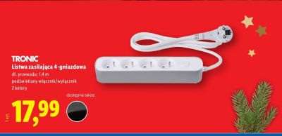 Listwa zasilająca 4-gniazda  promocja w Lidl