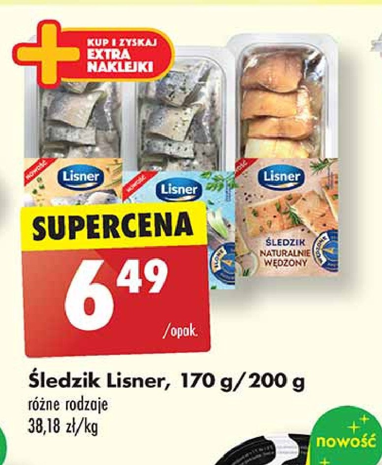 Śledzik naturalnie wędzony Lisner promocja