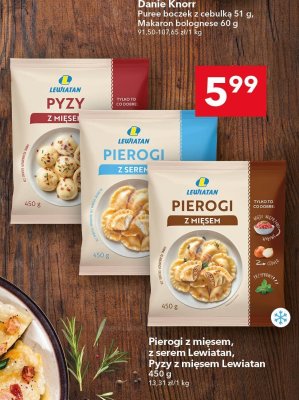 Pierogi z mięsem Lewiatan 450g promocja w LEWIATAN
