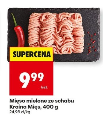 Mięso mielone ze schabu Kraina Mięs 400 g promocja w Biedronka