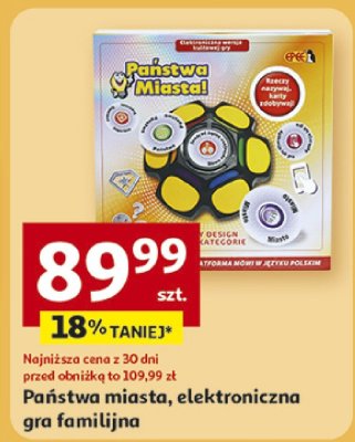 Państwa miasta, elektroniczna gra familijna promocja w Auchan