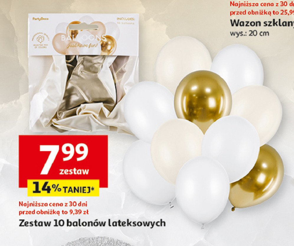 Balony lateksowe promocja w Auchan