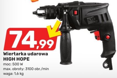 Wiertarka udarowa HIGH HOPE promocja w Bricomarche
