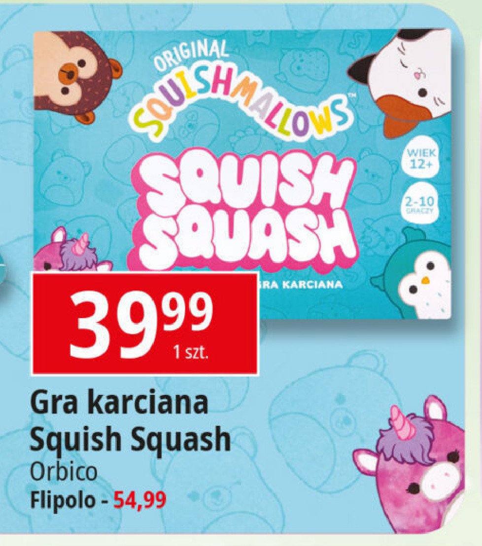 Gra squish squash John adams promocja