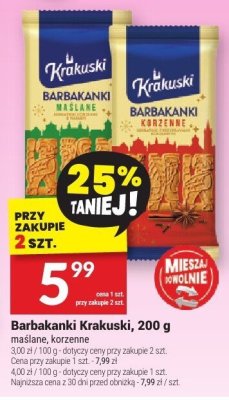 Barbakanki Krakuski, 200 g maślane, korzenie promocja w Twój Market