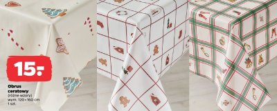 Obrus ceratowy 120x160 cm, różne wzory promocja w Netto