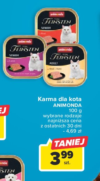 Karma dla kota kurczak Animonda vom feinsten promocja