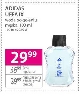 Woda toaletowa Adidas uefa ix promocja