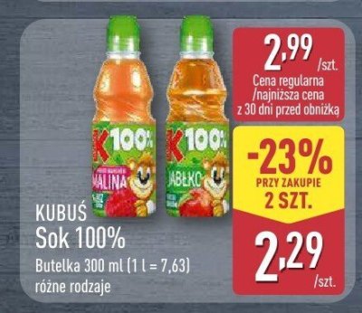 Sok 100% różne rodzaje promocja w Aldi