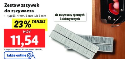 Zestaw zszywek 4 mm Parkside promocja